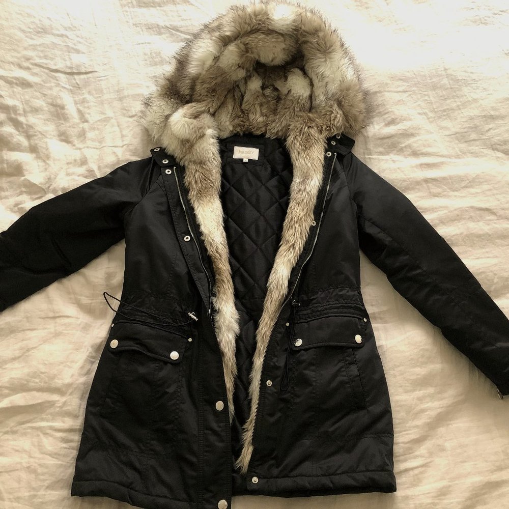 Laundry by Shelli Segal Satin Winter Coat